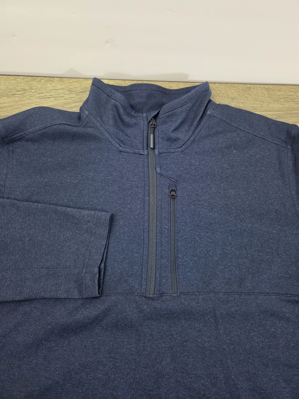 The North Face 1/4 Zip Pullover Sweatshirt Men's 2XL Blue Fleece Long Sleeve